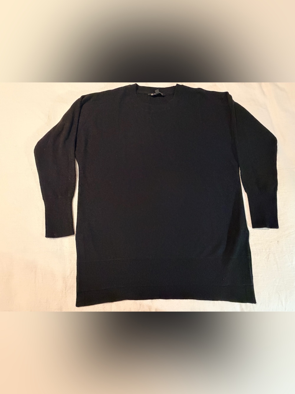 Athleta Women’s long Black Crewneck Pullover Sweater